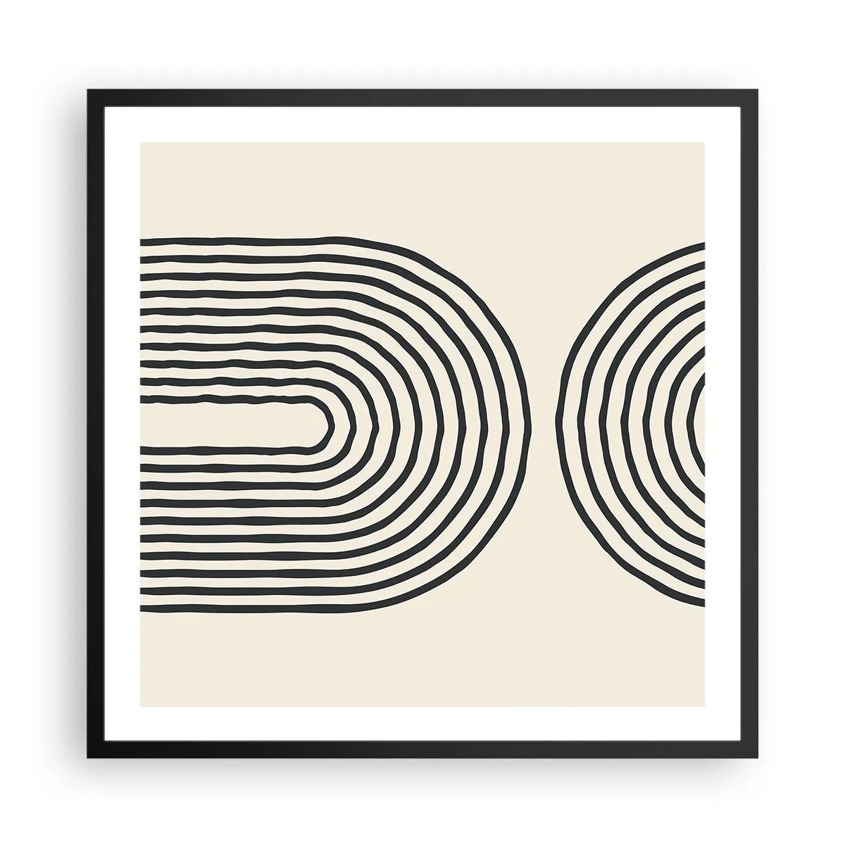 Poster in cornice nera - Tra un attimo... - 60x60 cm