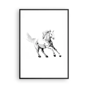 Poster in cornice nera - Anima indomabile - 70x100 cm