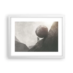 Poster in cornice bianca - Credo contro ogni speranza - 40x30 cm