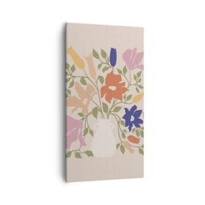 Quadro su tela - Stampe su Tela - Bouquet delicato - 55x100 cm