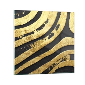 Quadro su vetro - Tutto scorre - 40x40 cm