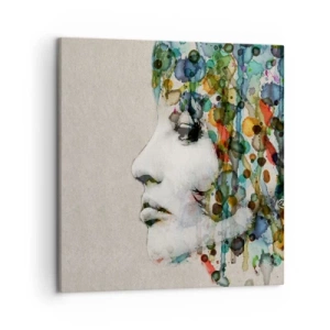 Quadro su tela - Stampe su Tela - Emersa dal grigio - 50x50 cm