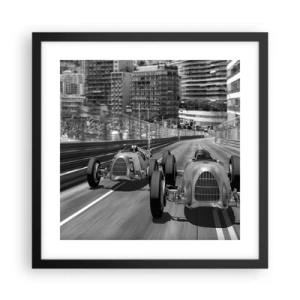 Poster in cornice nera - Tanto tempo fa a Montecarlo - 40x40 cm