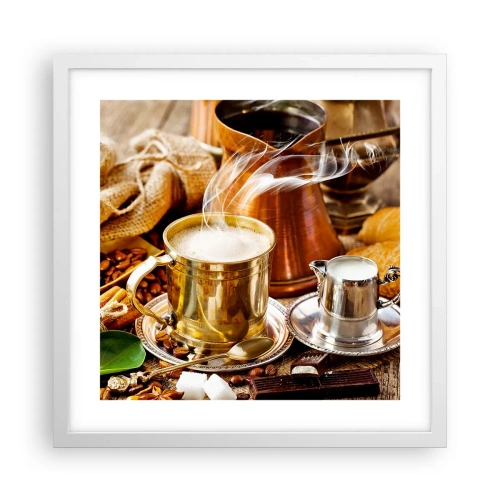 Poster in cornice bianca - Buona giornata! - 40x40 cm