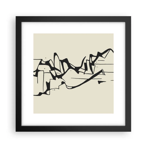 Poster in cornice nera - Forse è un paesaggio - 30x30 cm