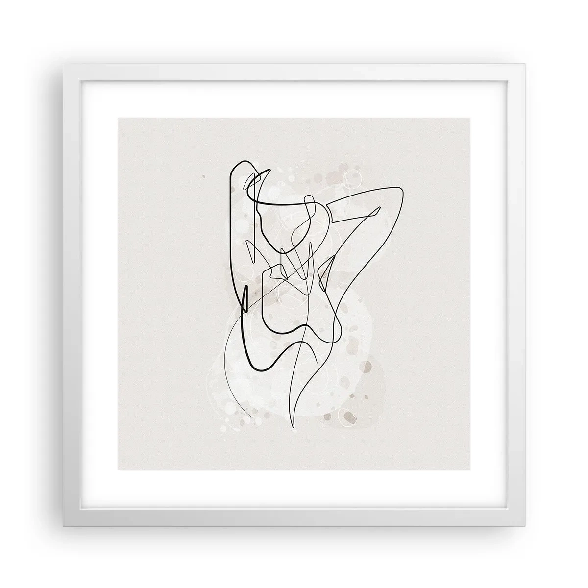Poster in cornice bianca - L'arte della seduzione - 40x40 cm