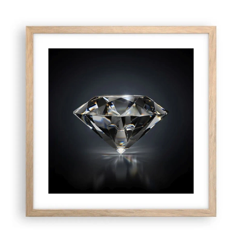 Poster in cornice rovere chiaro - Best girls friend - 40x40 cm