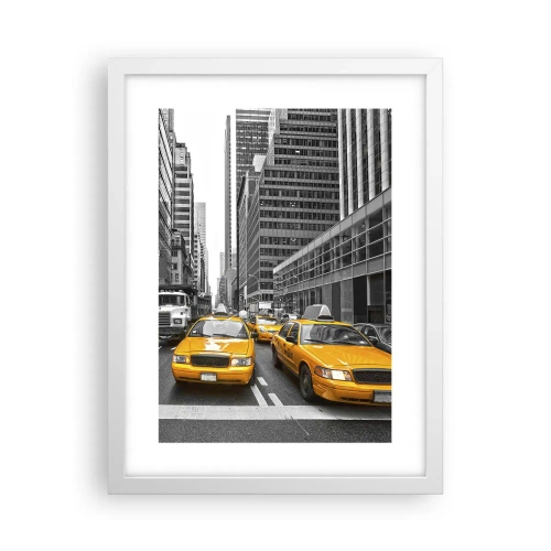 Poster in cornice bianca - Siamo noi che coloriamo la città - 30x40 cm