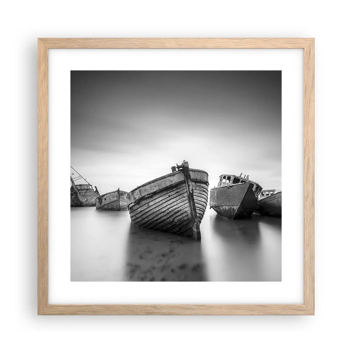 Poster in cornice rovere chiaro - Sono solo ricordi... - 40x40 cm