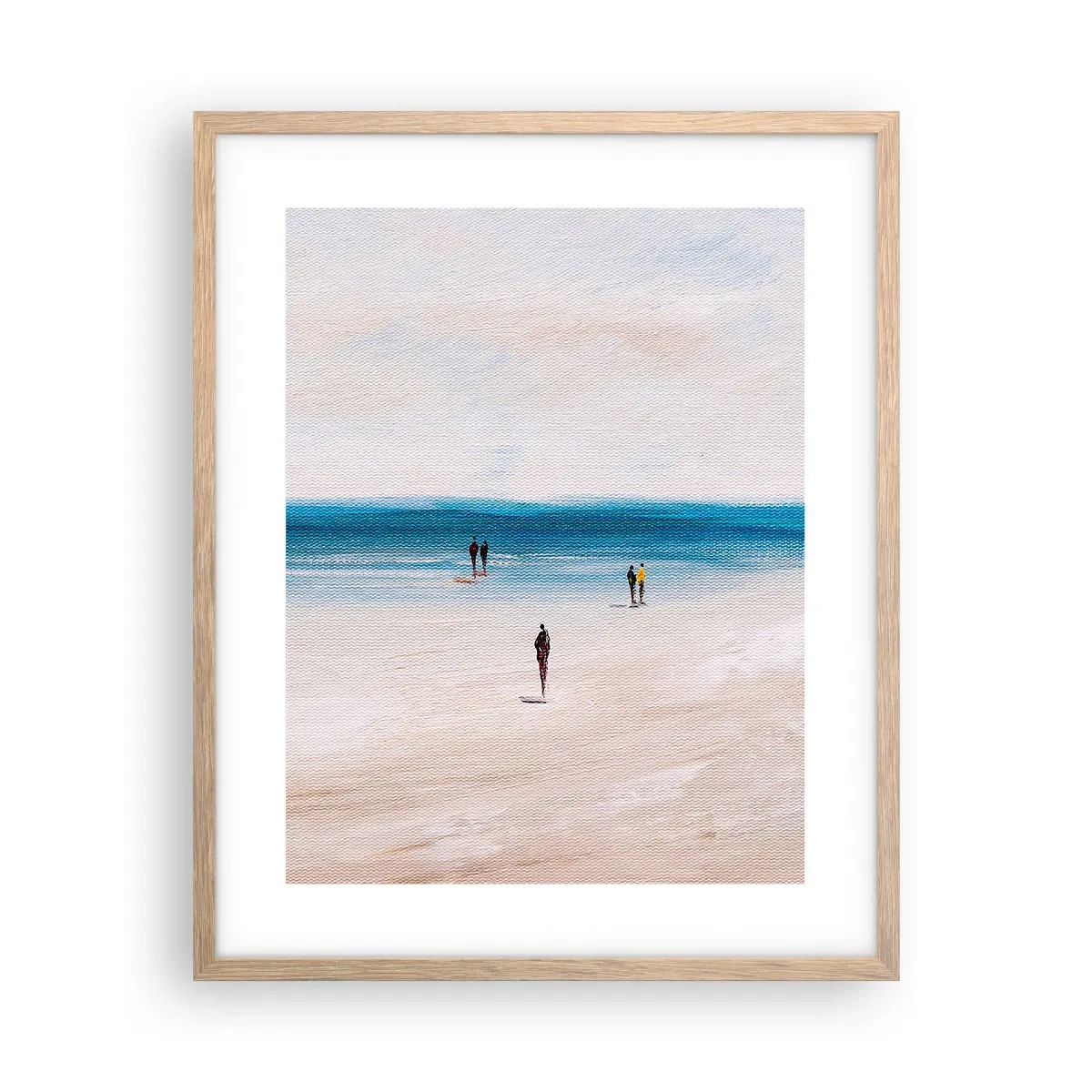 Poster in cornice rovere chiaro - Un bisogno naturale - 40x50 cm