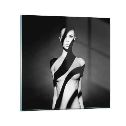 Quadro su vetro - Luci e ombre - 70x70 cm