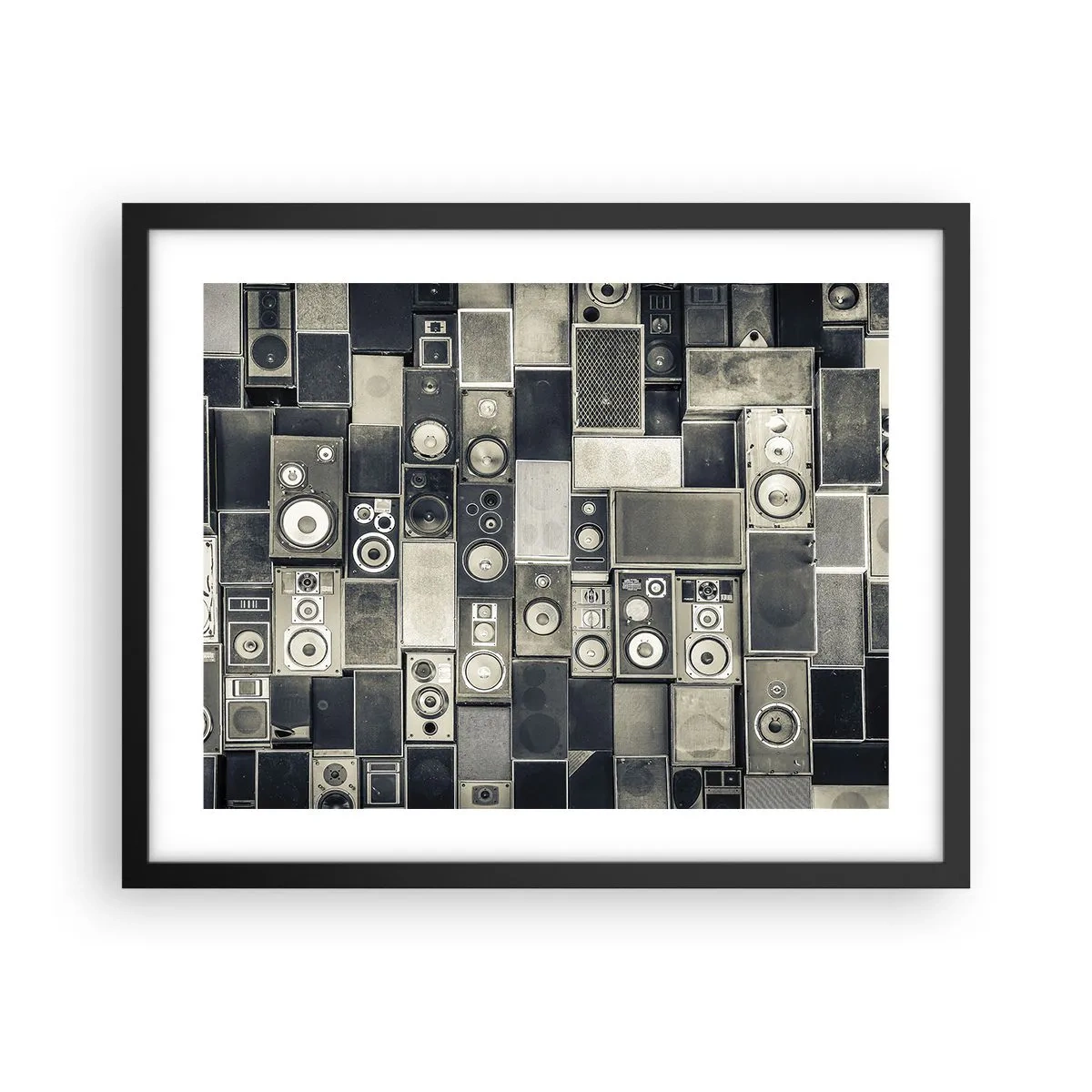 Poster in cornice nera - Armonia di suoni - 50x40 cm