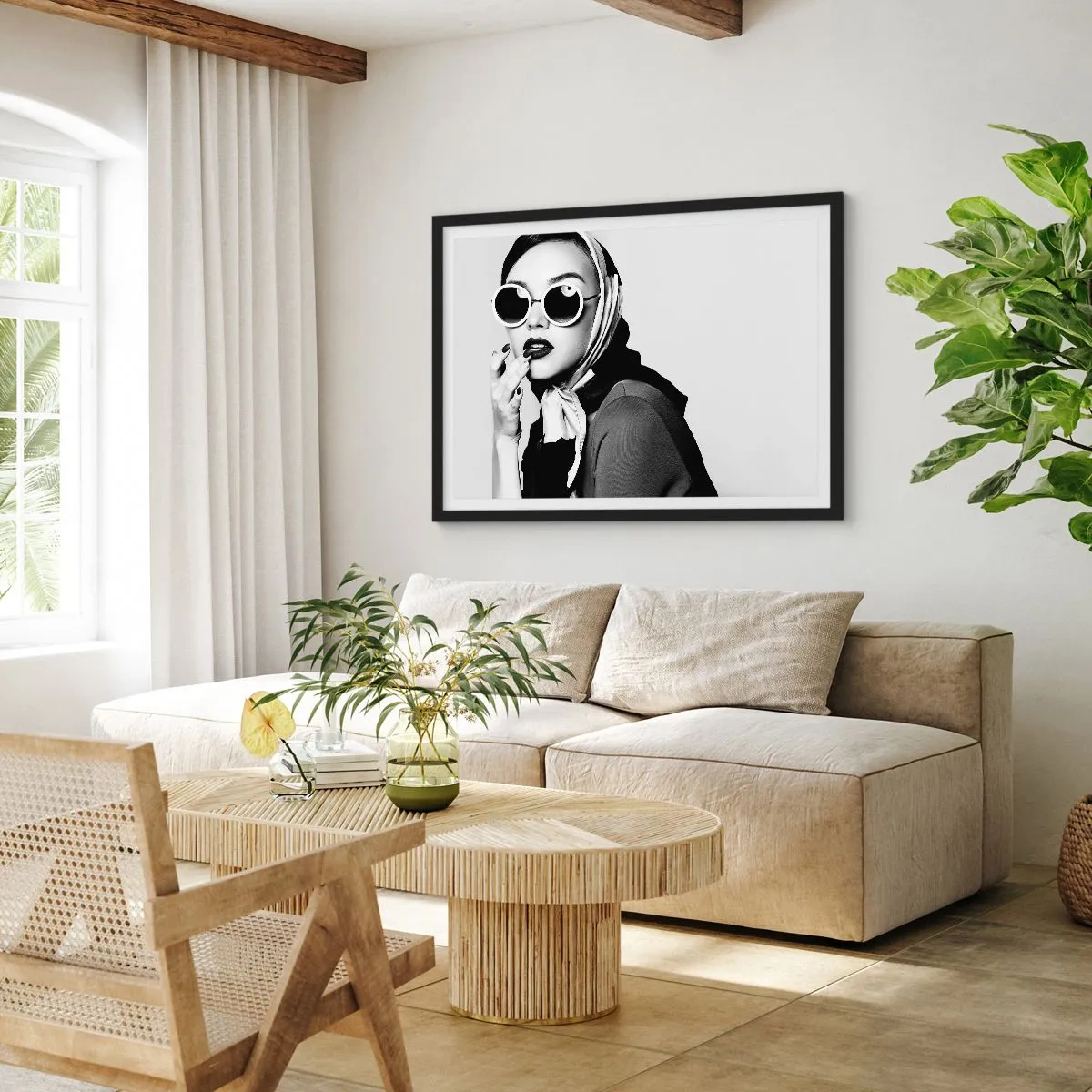 Poster in cornice nera - Saluti dagli anni '60 - 40x30 cm