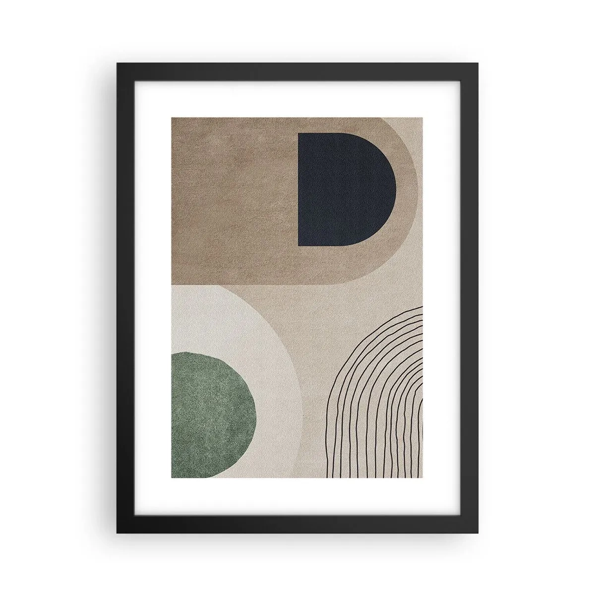 Poster in cornice nera - La mitezza dell'ovale - 30x40 cm