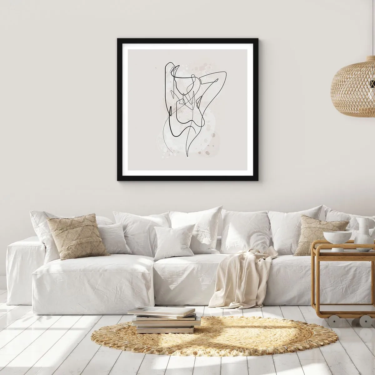 Poster in cornice nera - L'arte della seduzione - 50x50 cm