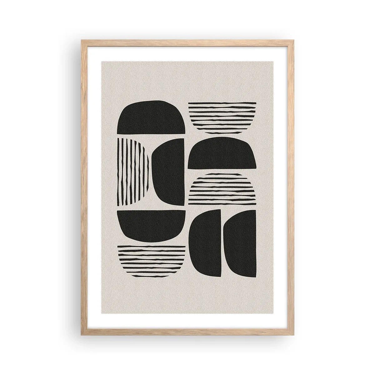 Poster in cornice rovere chiaro - Sistemi di metà - 50x70 cm