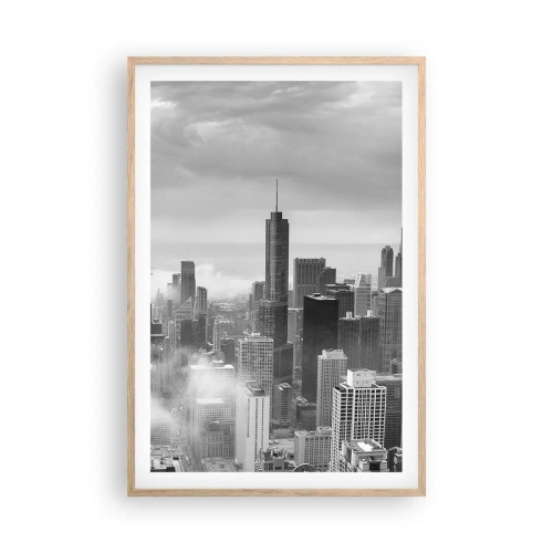 Poster in cornice rovere chiaro - Paesaggio americano - 61x91 cm
