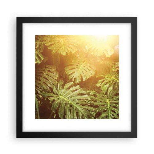 Poster in cornice nera - Entrando nel verde... - 30x30 cm