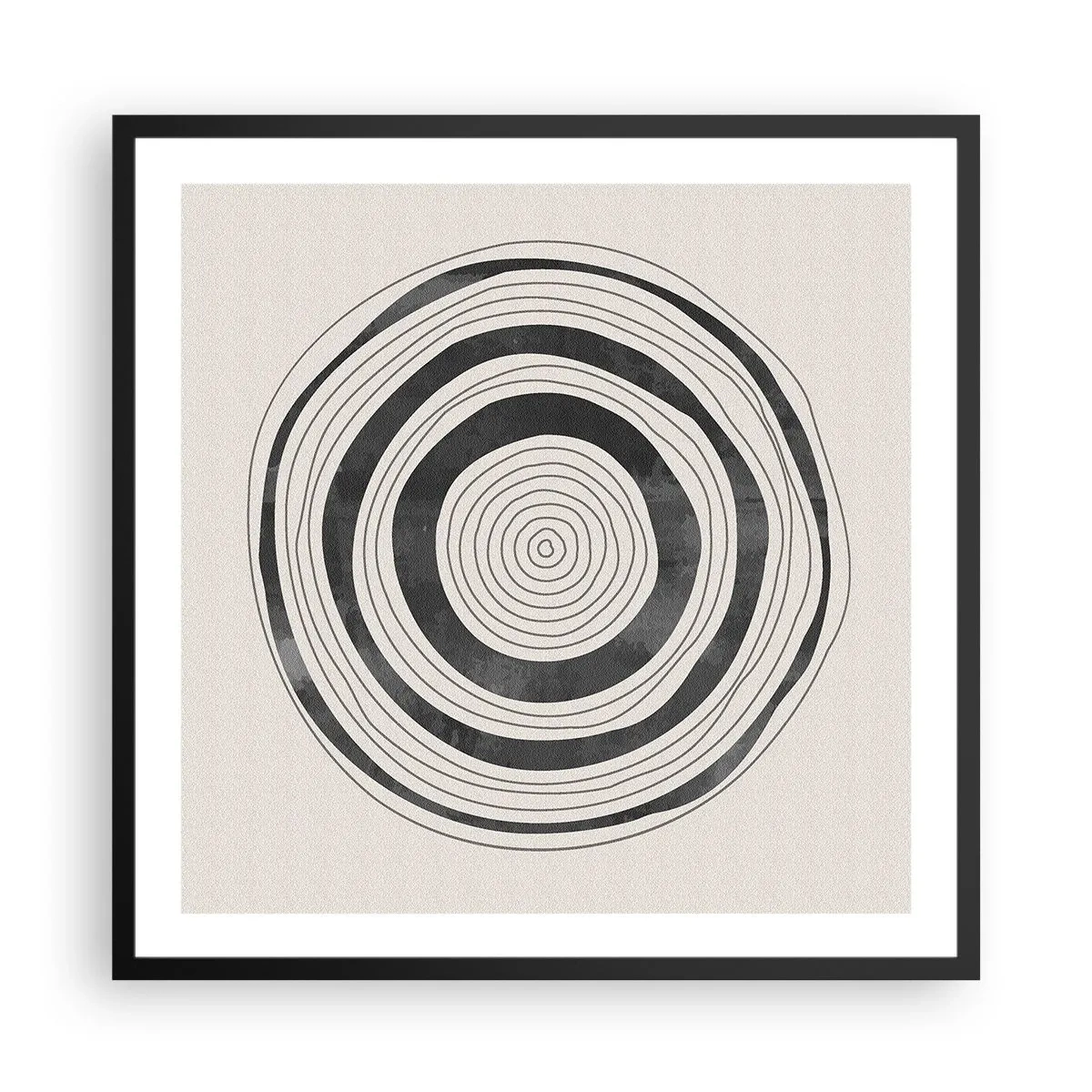 Poster in cornice nera - Conta ciò che sta in mezzo - 60x60 cm