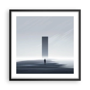 Poster in cornice nera - Opportunità o minaccia? - 50x50 cm
