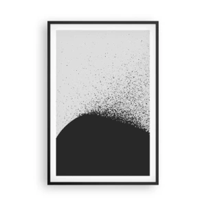 Poster in cornice nera - Il movimento delle particelle - 61x91 cm