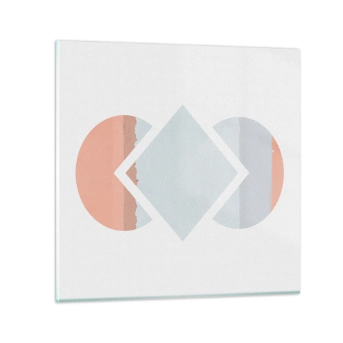 Quadro su vetro - La situazione è chiara - 70x70 cm