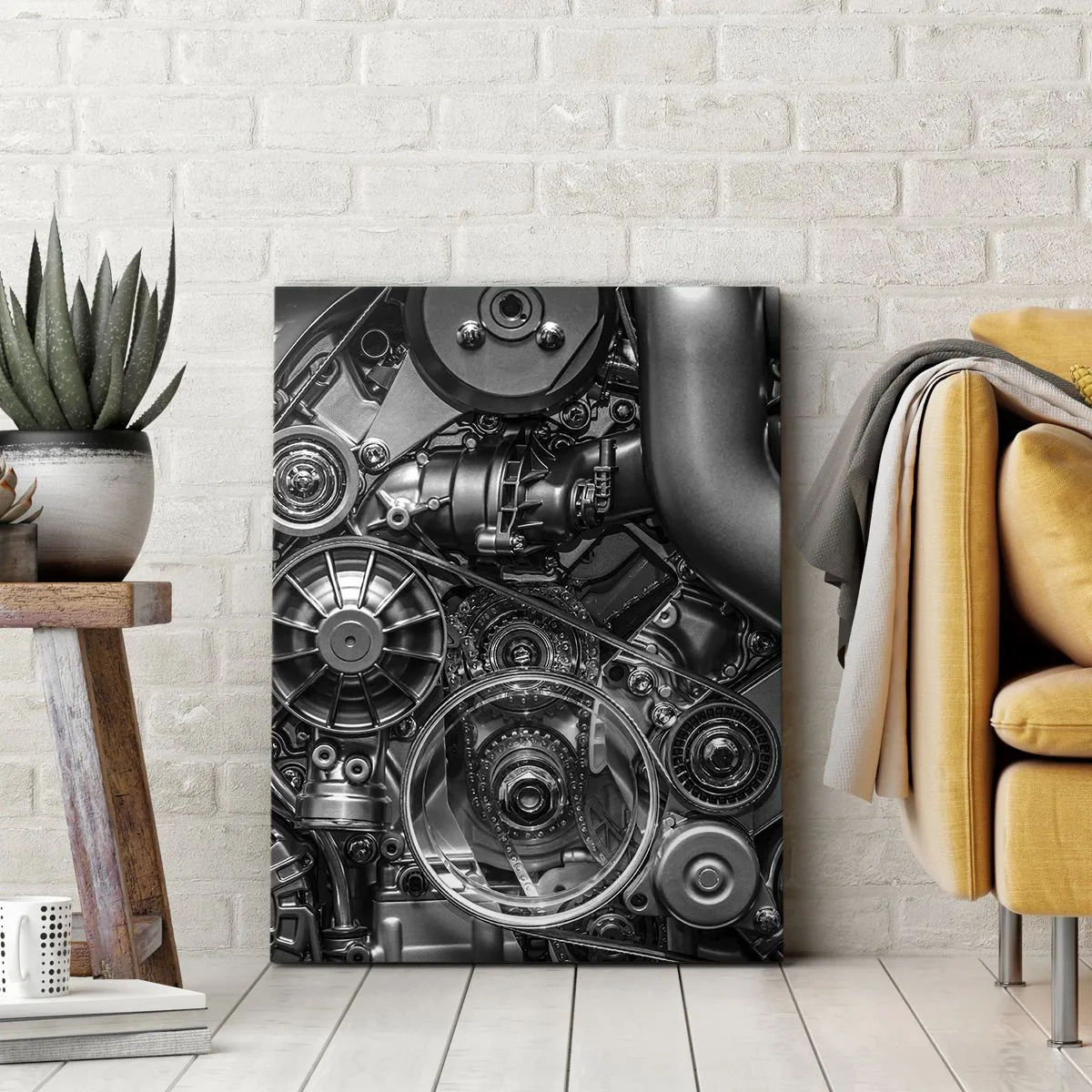Quadro su tela - Stampe su Tela - La poesia della meccanica - 45x80 cm