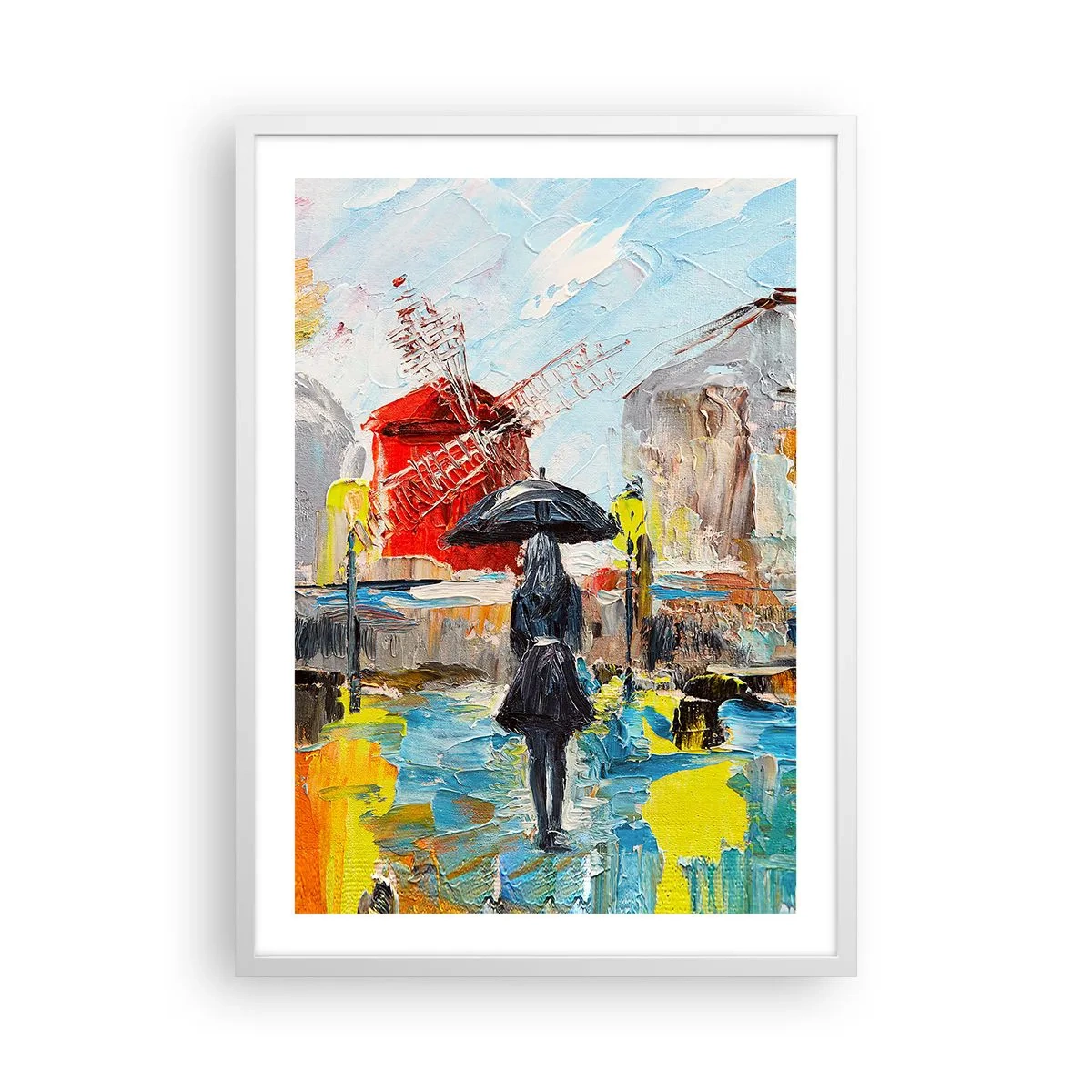 Poster in cornice bianca - Leggende di Parigi - 50x70 cm