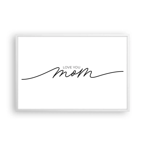 Poster in cornice bianca - Grande commozione - 91x61 cm