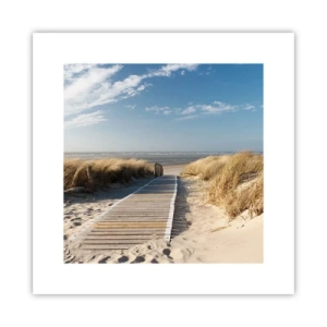 Poster - Dopo la duna, nel fruscio dell'erba - 30x30 cm