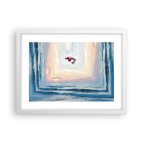 Poster in cornice bianca - In un'altra dimensione - 40x30 cm