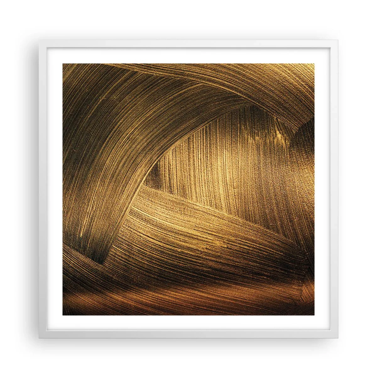 Poster in cornice bianca - Nel labirinto d'oro - 60x60 cm