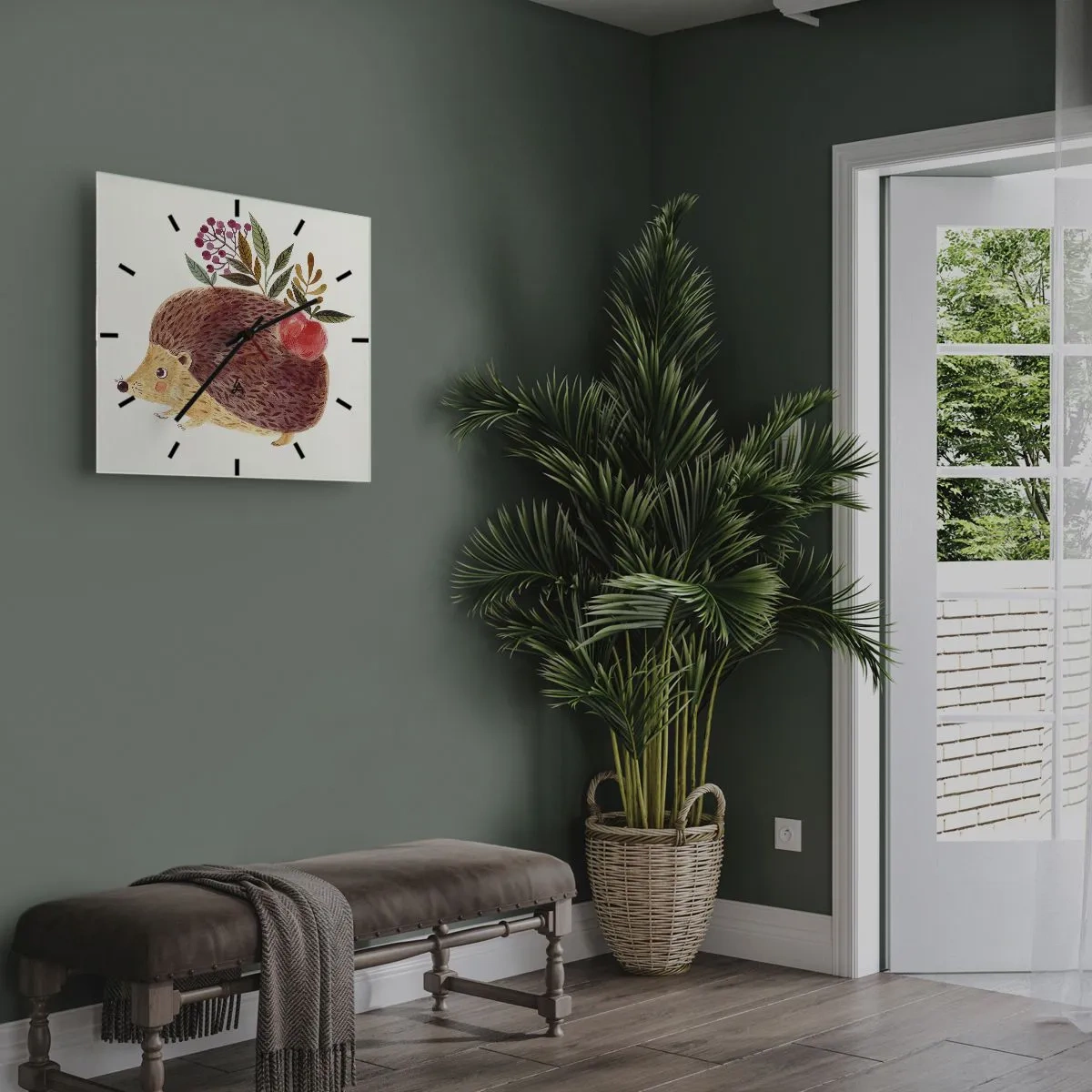 Orologio da parete - Orologio in Vetro - E mi vuoi già bene - 30x30 cm