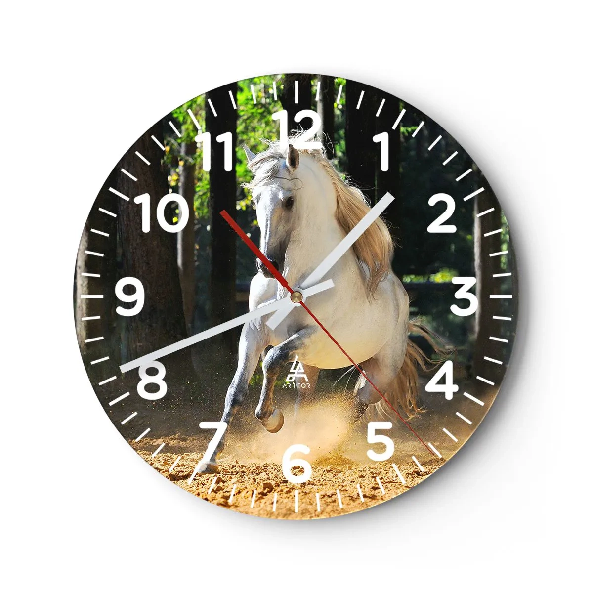Orologio da parete - Orologio in Vetro - Come nei racconti fantasy - 40x40 cm