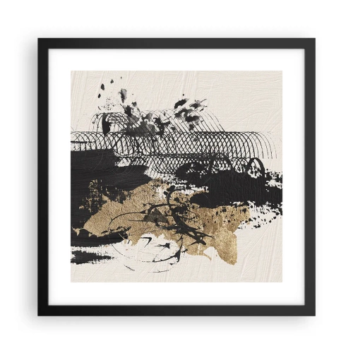 Poster in cornice nera - Composizione con passione - 40x40 cm