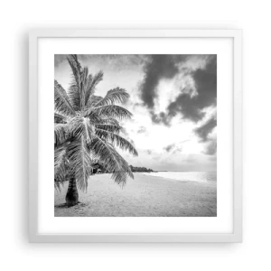 Poster in cornice bianca - Quando hai nostalgia della solitudine... - 40x40 cm