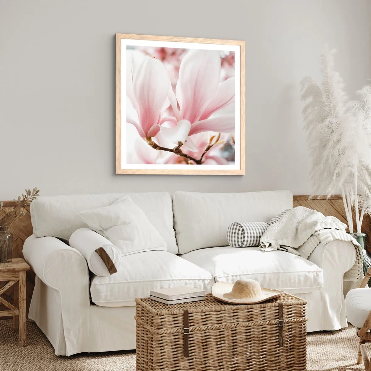 Poster in cornice rovere chiaro - Tenerezza senza fine - 30x30 cm