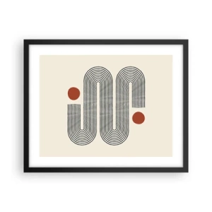 Poster in cornice nera - Dall'inizio alla fine - 50x40 cm