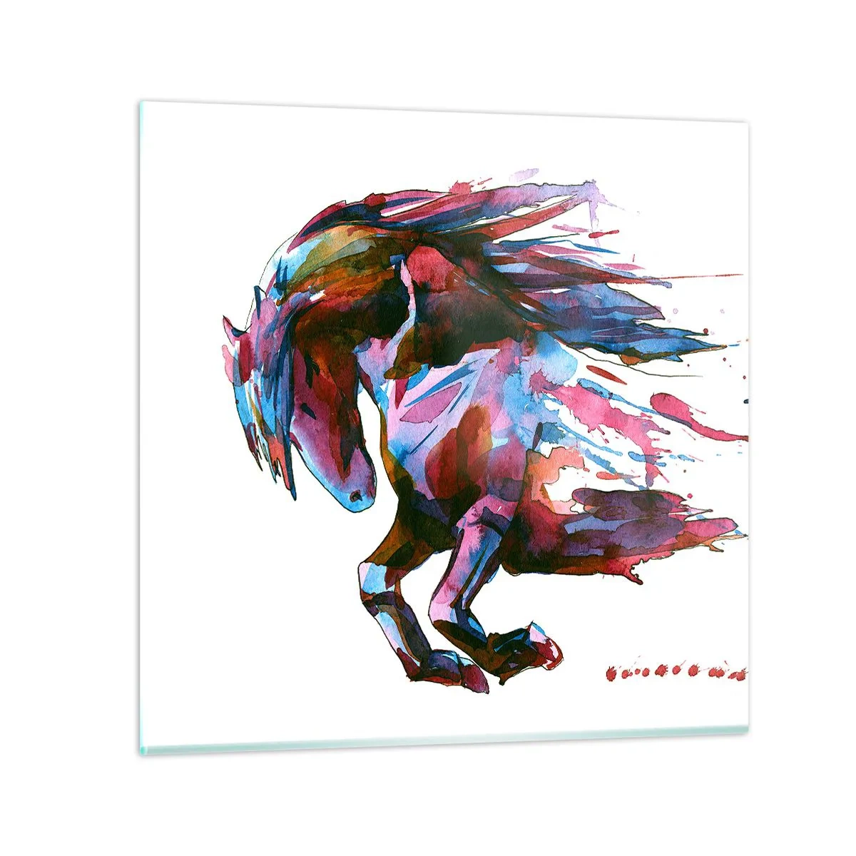 Quadro su vetro - In estasi - 40x40 cm