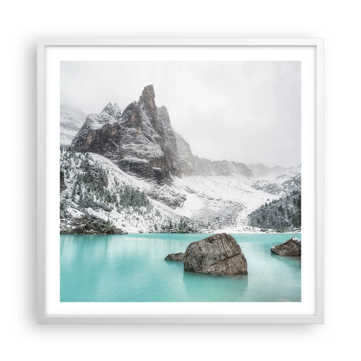 Poster in cornice bianca - Di guardia - 60x60 cm