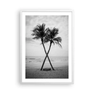 Poster in cornice bianca - Tenera presenza - 50x70 cm