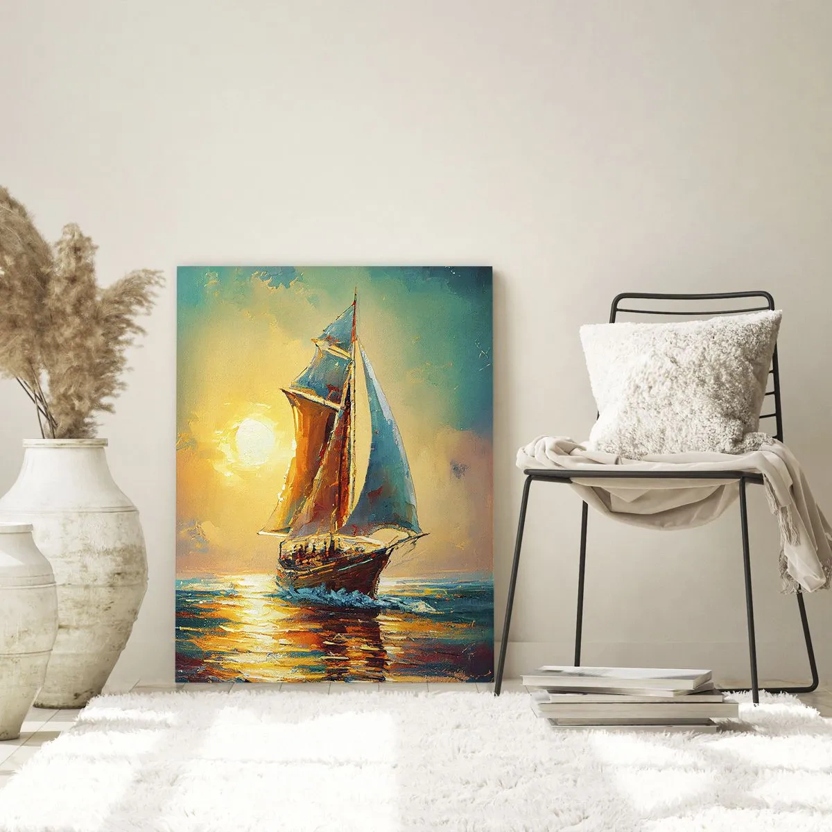 Quadro su vetro - A gonfie vele - 80x120 cm