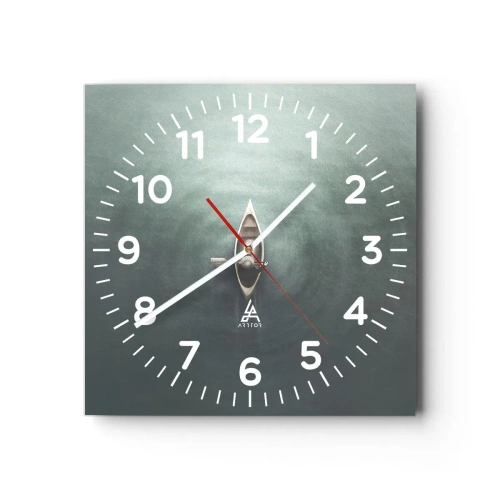 Orologio da parete - Orologio in Vetro - Nel lago al chiaro di luna - 30x30 cm