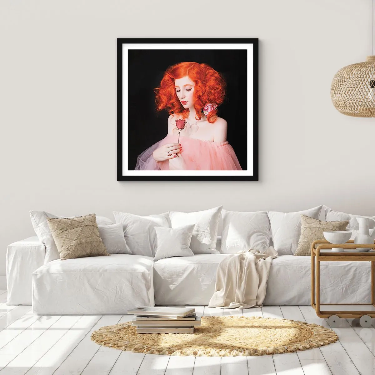 Poster in cornice nera - In stile barocco - 40x40 cm