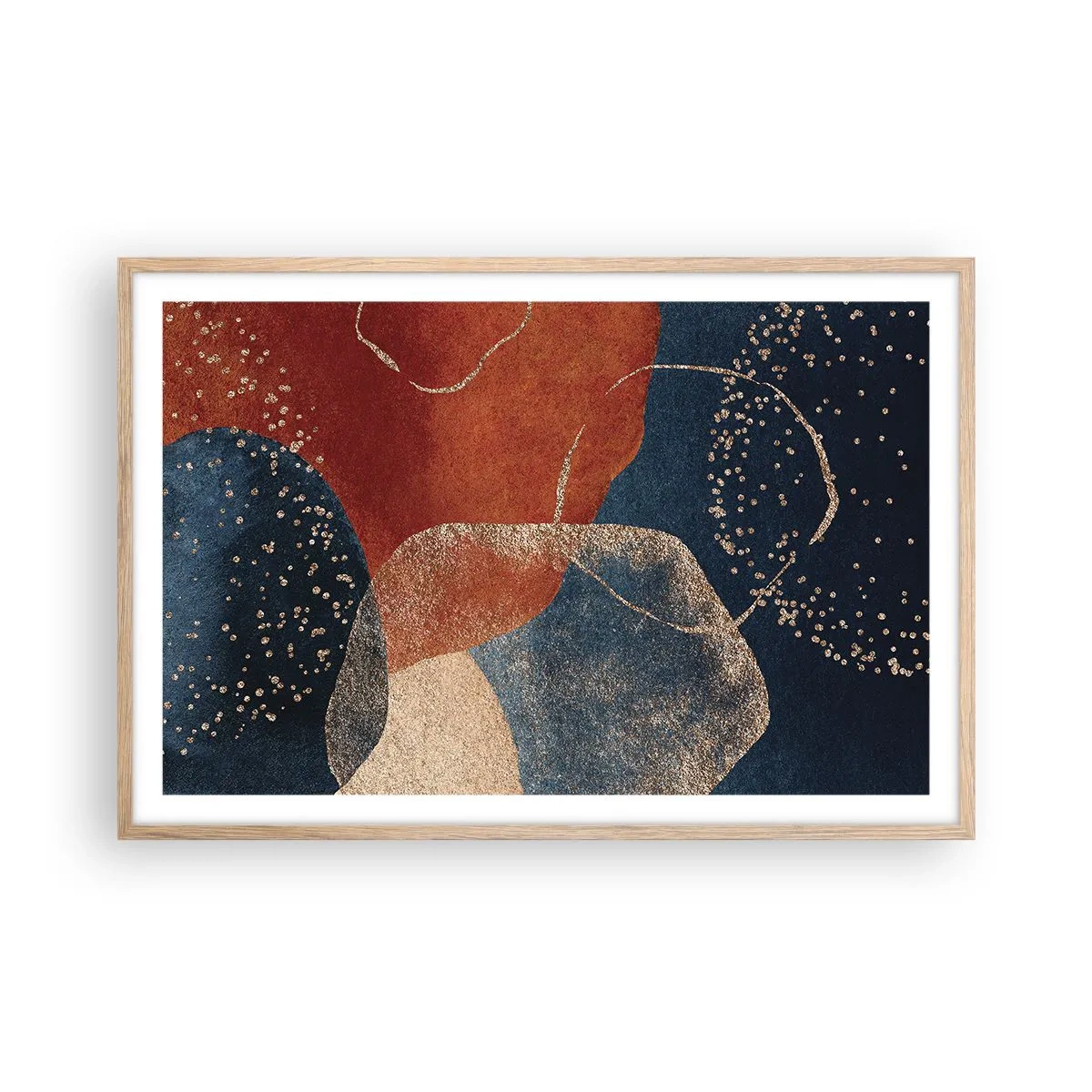 Poster in cornice rovere chiaro - La leggerezza dell'essere - 91x61 cm