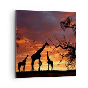 Quadro su tela - Stampe su Tela - Piccola cena tra amici - 60x60 cm