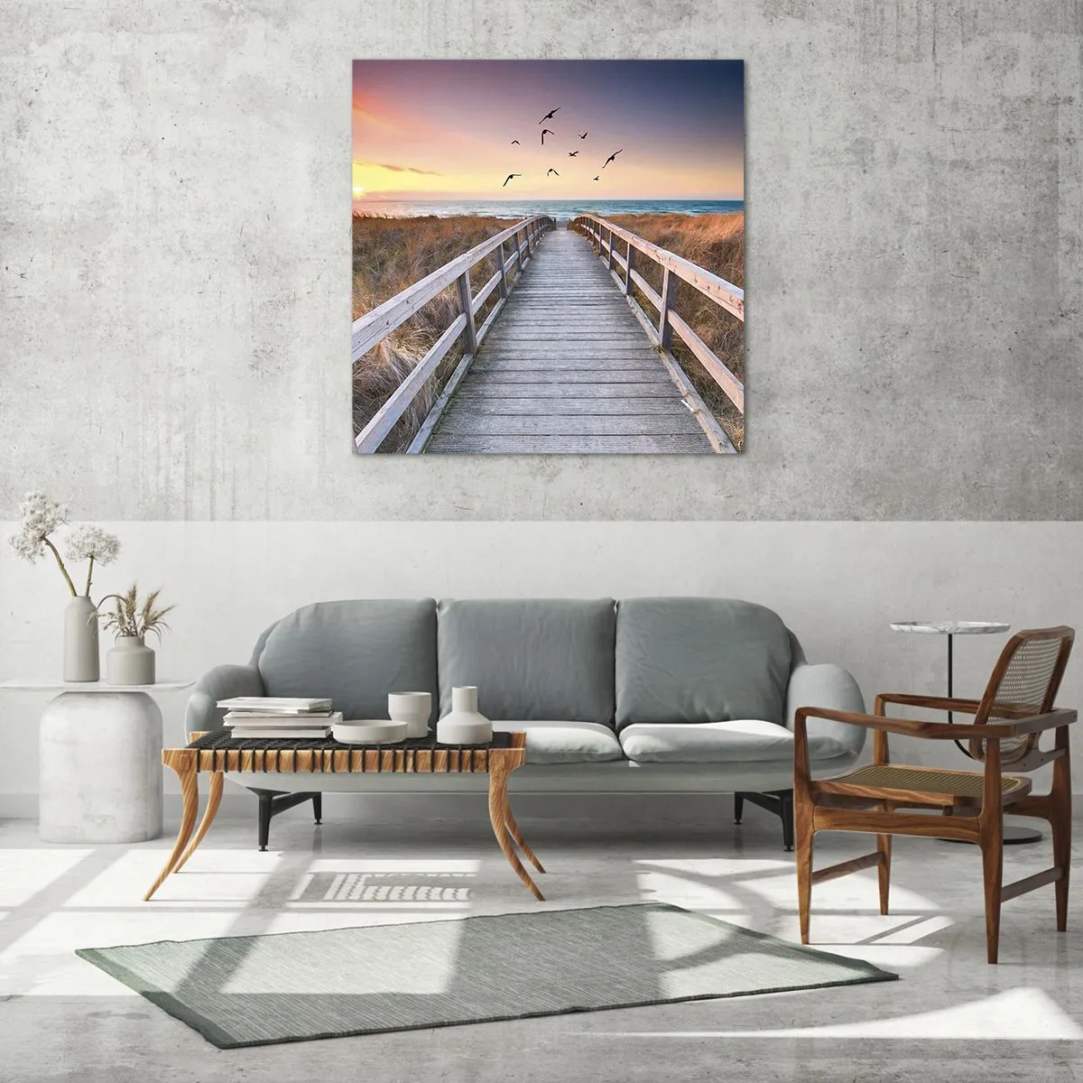 Quadro su vetro - Spazio per volare - 60x60 cm