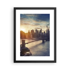 Poster in cornice nera - Il monumento alla cultura dell'occidente - 30x40 cm