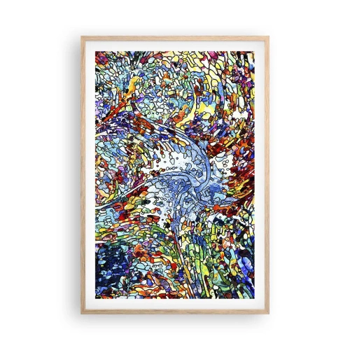 Poster in cornice rovere chiaro - Vetrate a gocce - 61x91 cm