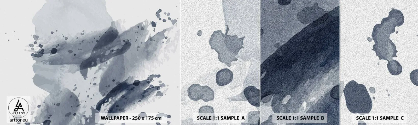 Campione Di Fotomurale Standard Eco - Studio della natura dell'acqua - Astrazione, Pezzo, Modello moderno - 100x30 cm